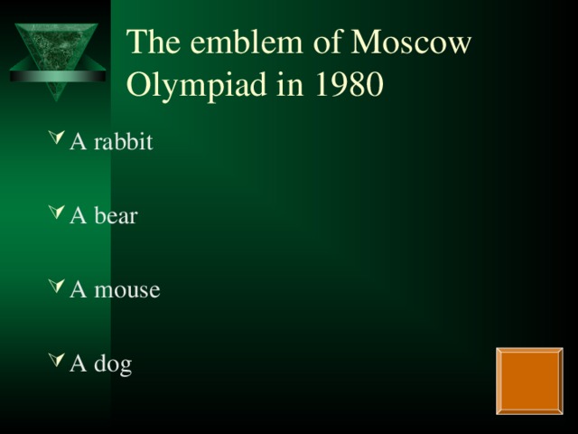 The emblem of Moscow Olympiad in 1980