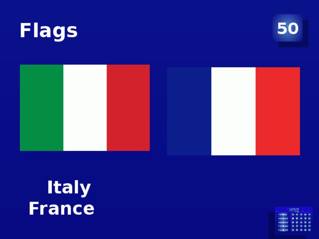 Flags 50  Italy France