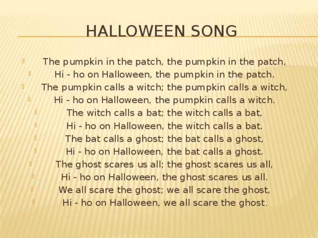 Halloween Song