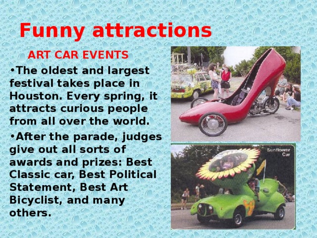 Funny attractions  ART CAR EVENTS