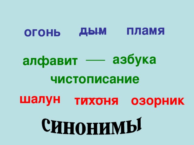 дым пламя огонь азбука алфавит чистописание шалун тихоня озорник